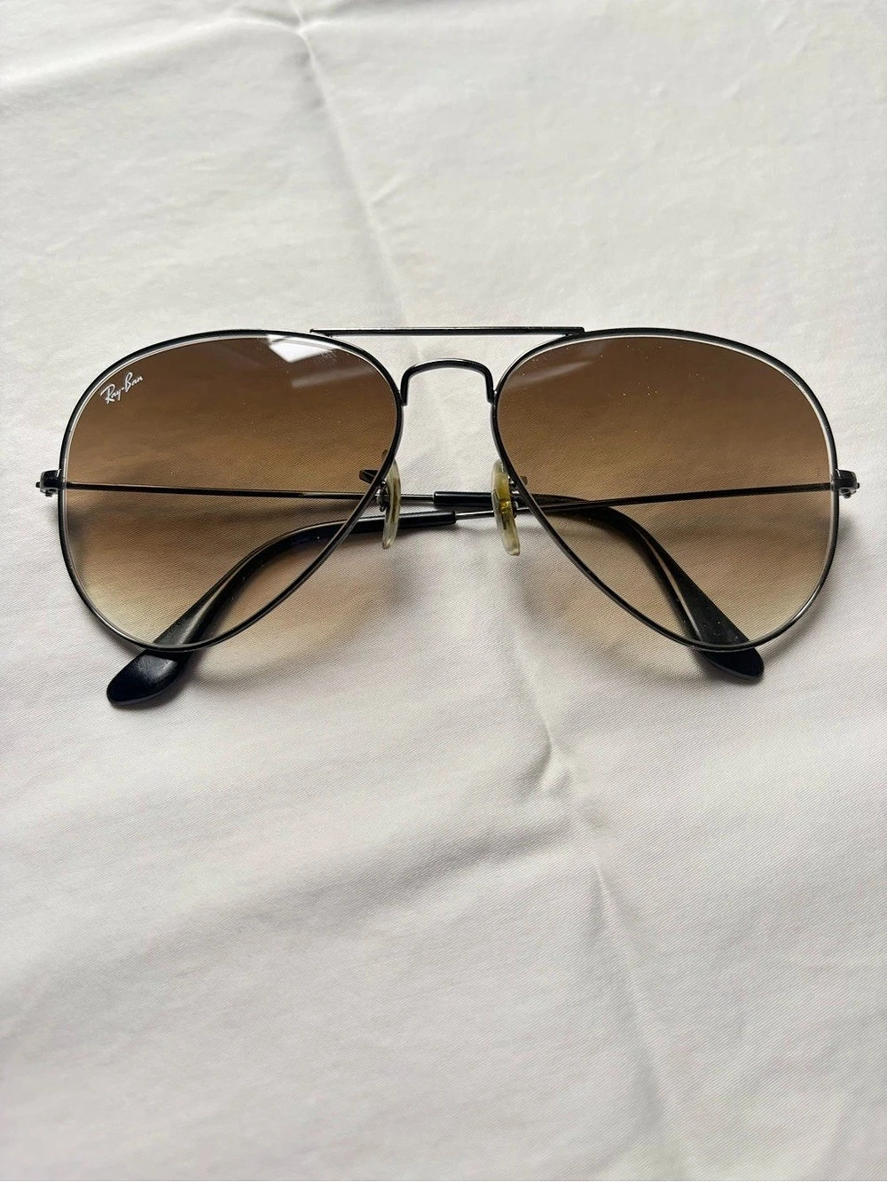 Ray-Ban Aviator Gradient Sunglasses Black & Brown